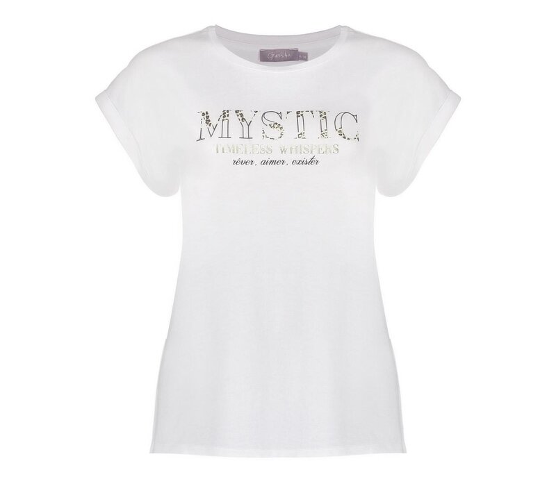 Geisha T-Shirt Mystic Off White Black