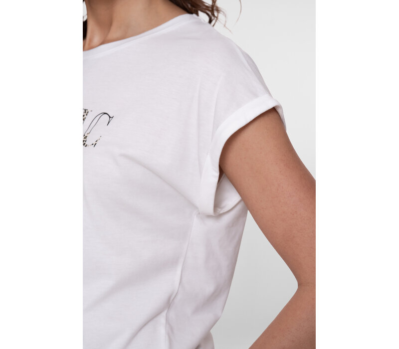 Geisha T-Shirt Mystic Off White Black