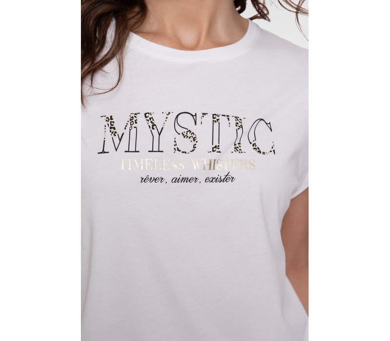 Geisha T-Shirt Mystic Off White Black