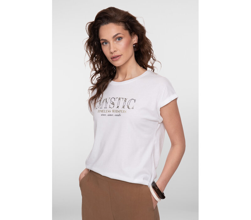 Geisha T-Shirt Mystic Off White Black