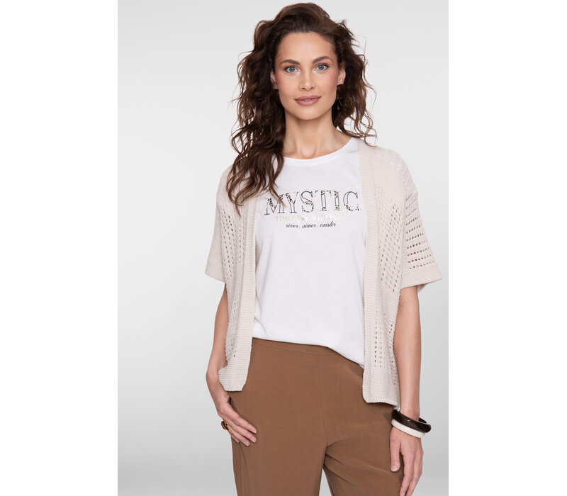 Geisha T-Shirt Mystic Off White Black