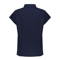 Geisha Blouse Crinckle Navy