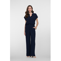 Geisha Blouse Crinckle Navy