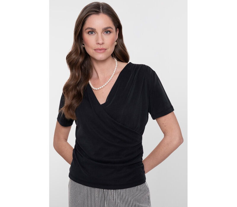 Geisha T-Shirt Crossed Black