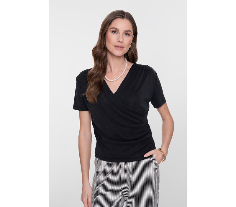 Geisha T-Shirt Crossed Black