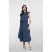 Geisha Skirt Lace Waistband Ink Blue