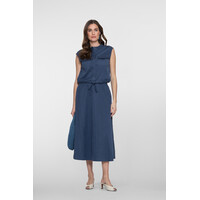 Geisha Skirt Lace Waistband Ink Blue