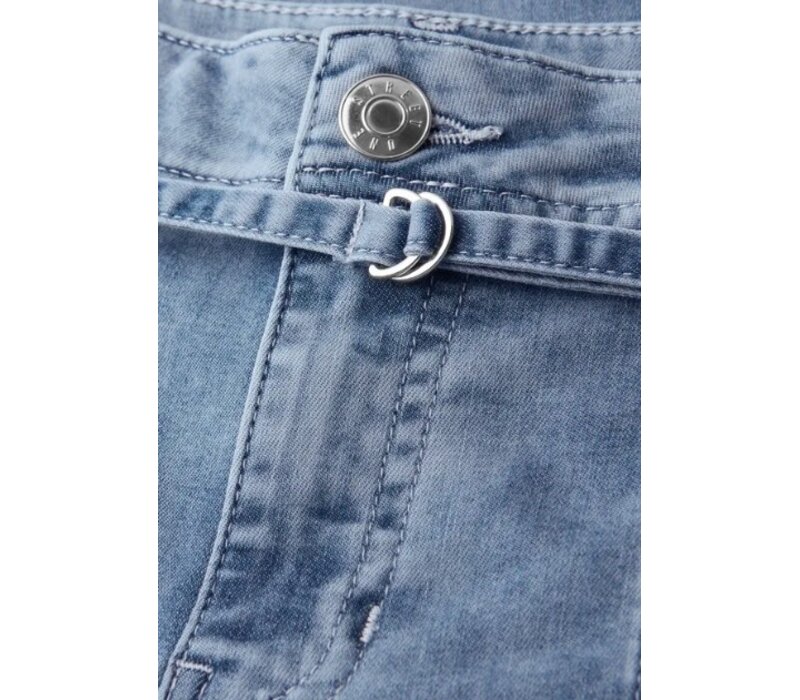 Street One Emee Wide Leg Mid Waist Mid Blue Random Wash