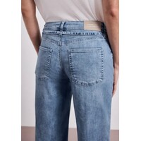 Street One Emee Wide Leg Mid Waist Mid Blue Random Wash