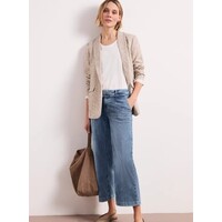 Street One Emee Wide Leg Mid Waist Mid Blue Random Wash