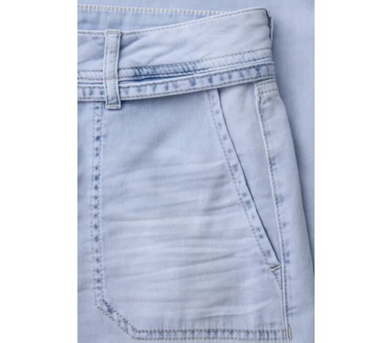 Street One Emee Wide Leg Mid Waist Ultra Bleached Wash