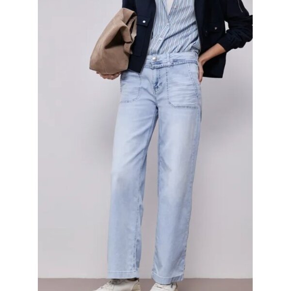 Street One Emee Wide Leg Mid Waist 