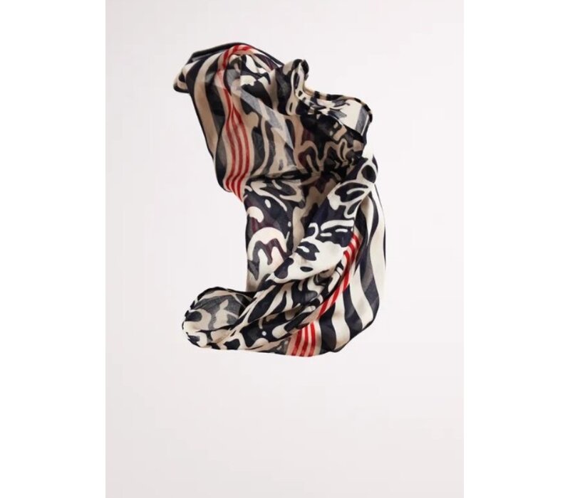 Street One Printed Modal Loop Shadowed Navy