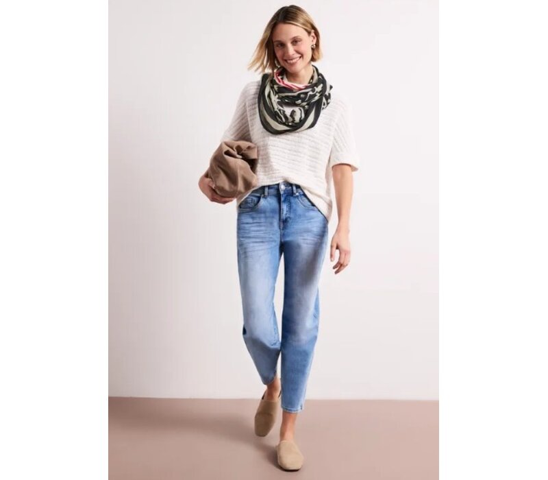 Street One Printed Modal Loop Shadowed Navy