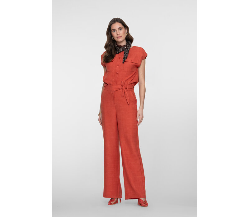 Geisha Pants with Strap Burned Orange