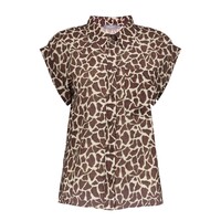 Geisha Blouse Sand Chocolate Brown