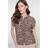 Geisha Blouse Sand Chocolate Brown