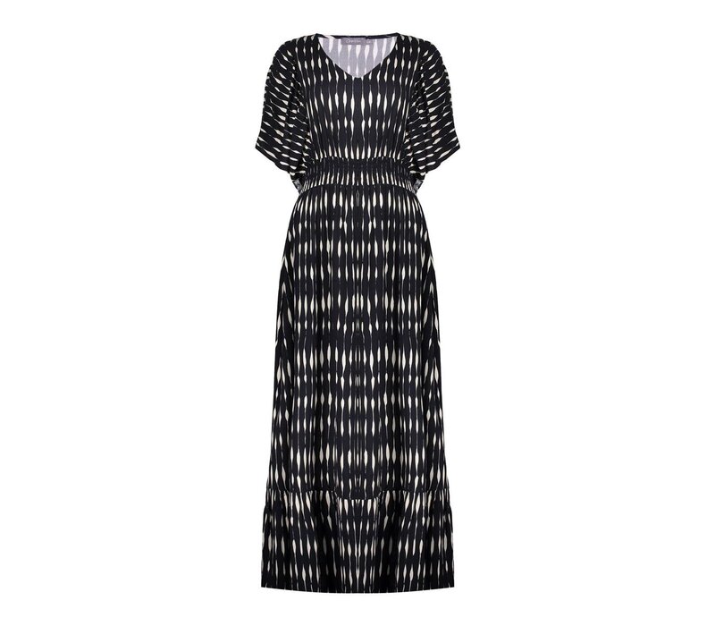 Geisha Dress Black Ecru