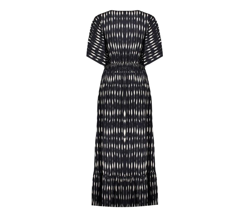 Geisha Dress Black Ecru