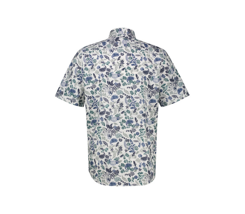 Lerros Overhemd Slubyarn Broken White