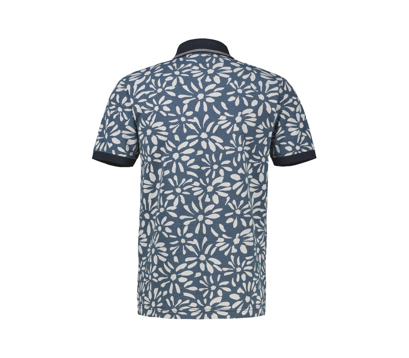 Lerros Polo 2Tone Pique Classic Navy