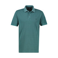 Lerros Polo Pique Stripe Soft Teal