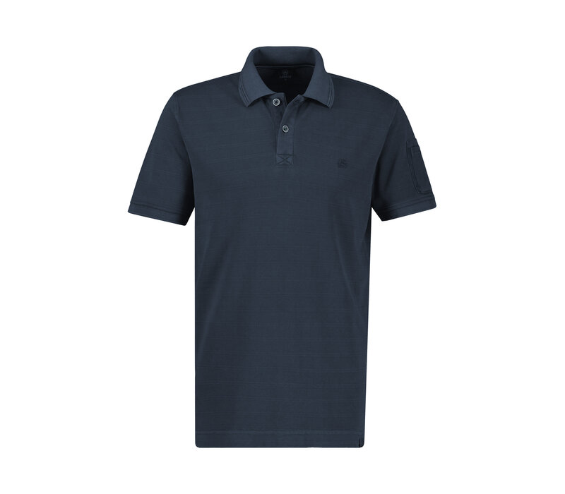 Lerros Polo Pique Stripe Classic Navy