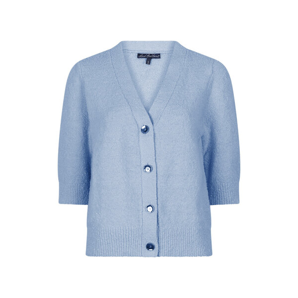 Red Button Cardigan Popcorn 