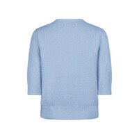 Red Button Cardigan Popcorn Light Blue