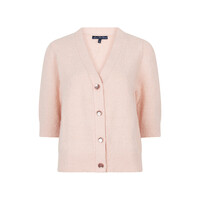 Red Button Cardigan Popcorn Blossom