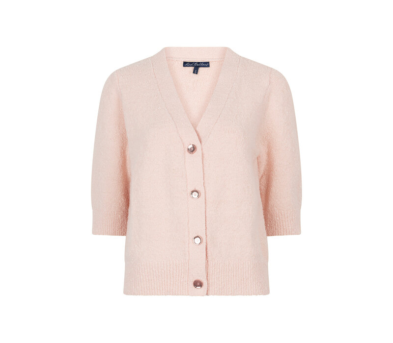 Red Button Cardigan Popcorn Blossom