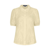 Red Button Victoria 3D Flower Butter Yellow