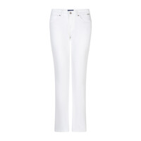 Red Button Babette White