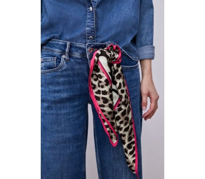 Street One Nicki Satin Leo Square Espresso Brown