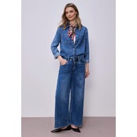 Street One Nicki Satin Leo Square Espresso Brown