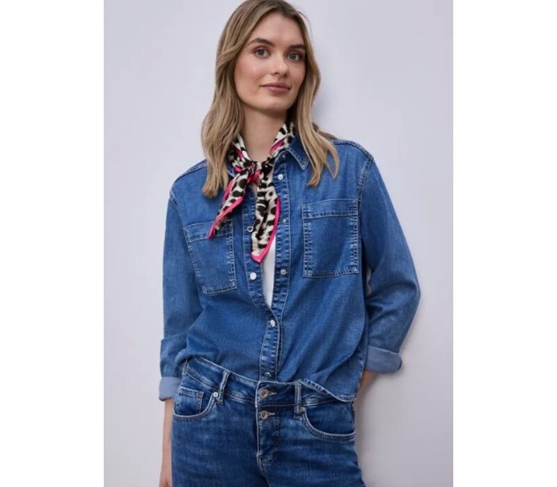 Street One Nicki Satin Leo Square Espresso Brown