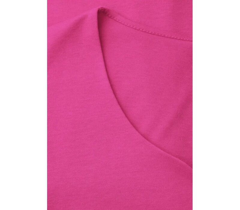Street One Ada Heart Neck 1/2 Sleeves Magenta Dream