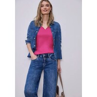 Street One Ada Heart Neck 1/2 Sleeves Magenta Dream