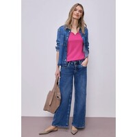 Street One Ada Heart Neck 1/2 Sleeves Dark Clouded Blush