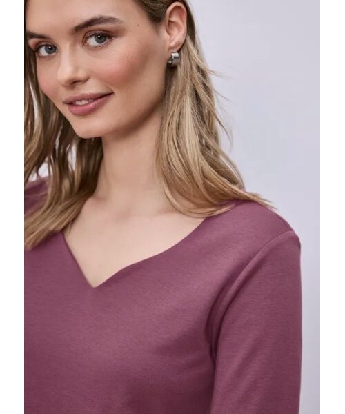 StreetOne Street One Ada Heart Neck 1/2 Sleeves