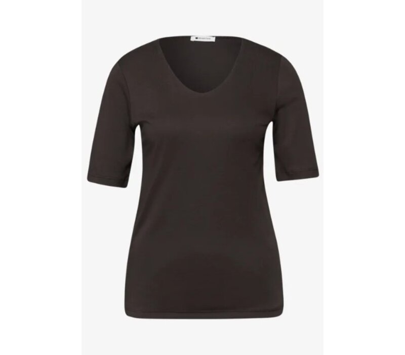 Street One Palmira Basic Shirt Espresso Brown