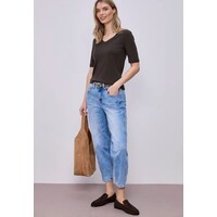 Street One Palmira Basic Shirt Espresso Brown