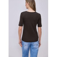 Street One Palmira Basic Shirt Espresso Brown