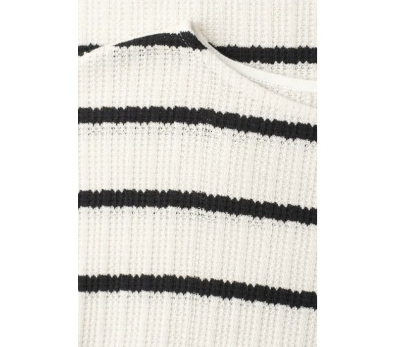Street One Striped Knit look Shirt Shadowed Navy
