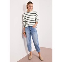 Street One Striped Knit look Shirt Shadowed Navy