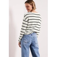 Street One Striped Knit look Shirt Shadowed Navy