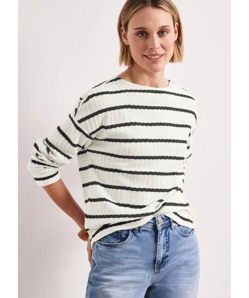 StreetOne Street One Striped Knit look Shirt