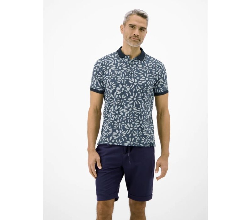 Lerros Polo 2Tone Pique Classic Navy