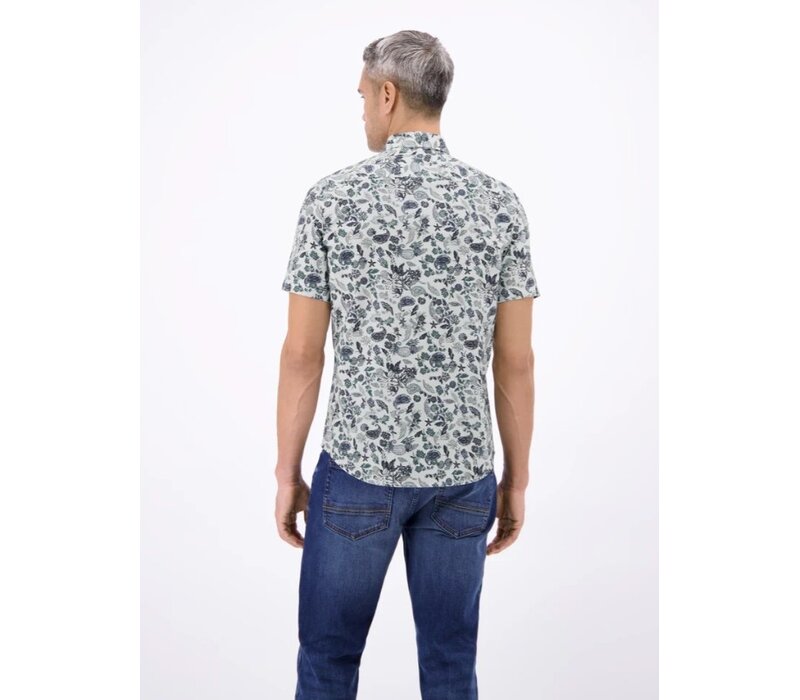 Lerros Overhemd Slubyarn Broken White