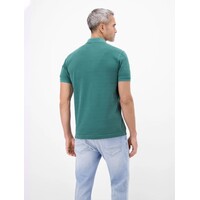 Lerros Polo Pique Stripe Soft Teal